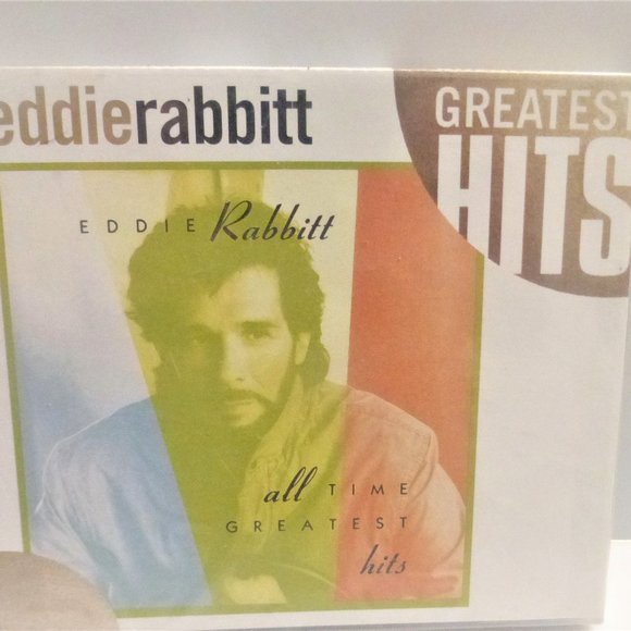 NEW 1991 EDDIE RABBITT Greatest Hits Rainy Night Mountain Music Driving My Life - Picture 1 of 3